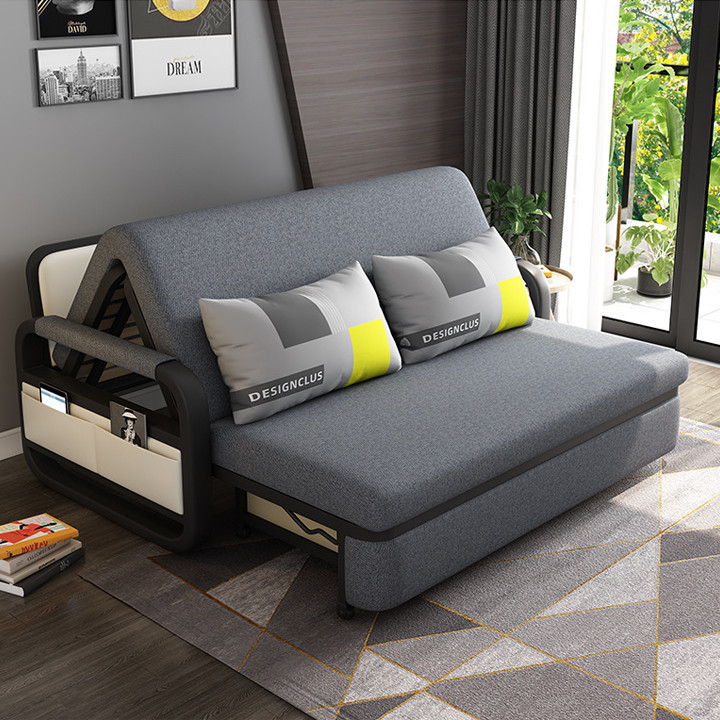 Ghế sofa giường kéo thông minh đa chức năng Giường khung thép gấp gọn bền bỉ và hiện đại thích nghi mọi không gian sử dụng