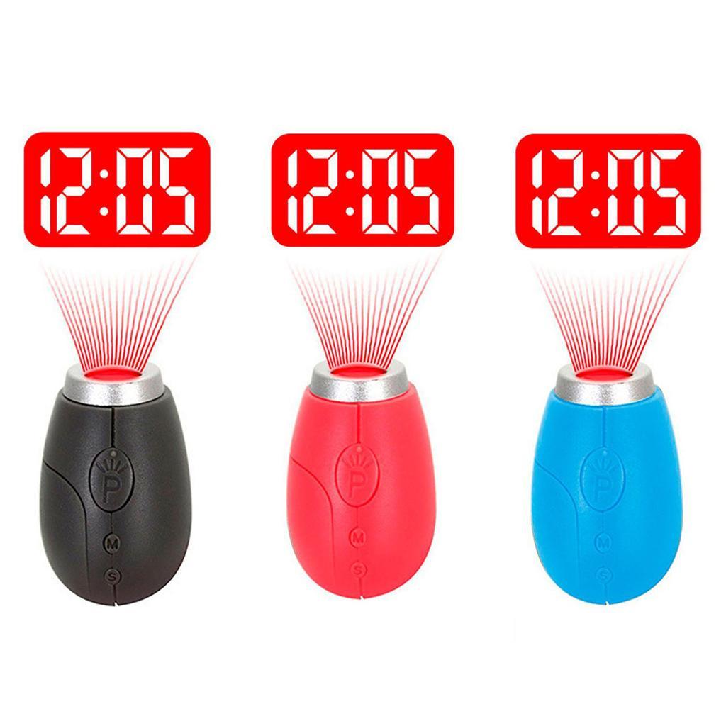 Mini Hanging Rope LED Projection Clock, 4X Digital Clock Night Projection