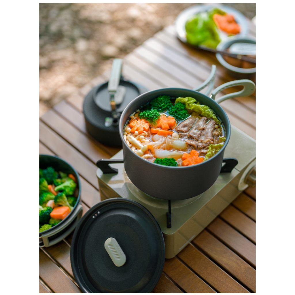 Bộ Nồi Chảo Dã Ngoại Naturehike CNK2450CF010 Hợp Kim Nhôm Cao Cấp (Có Bán Tách Bộ)