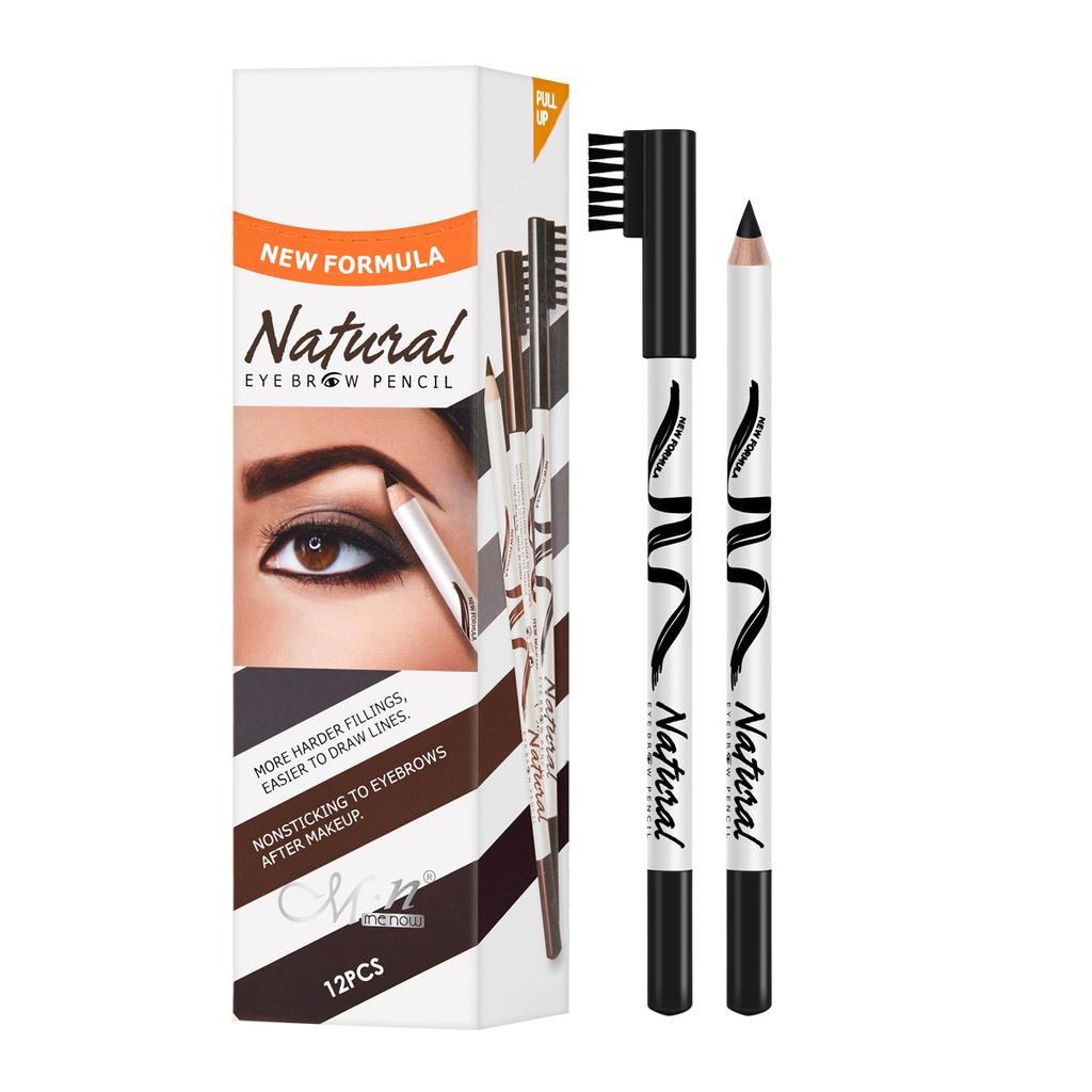 Chì kẻ lông mày Natural Eyebrow Pencil chống thấm nước lâu trôi trang điểm chân thật 0.8g