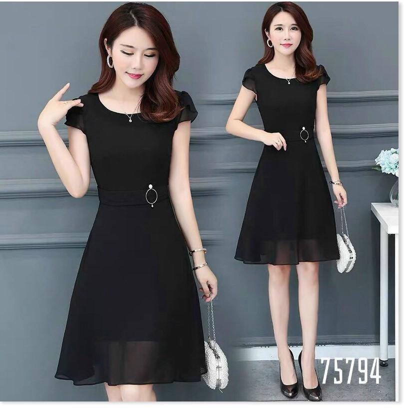 ĐẦM VOAN CHIFFON DÁNG SUÔNG,HỌA TIẾT TRƠN NHƯNG KHÔNG KÉM PHẦN SANG TRỌNG 1HIT1 FASHION