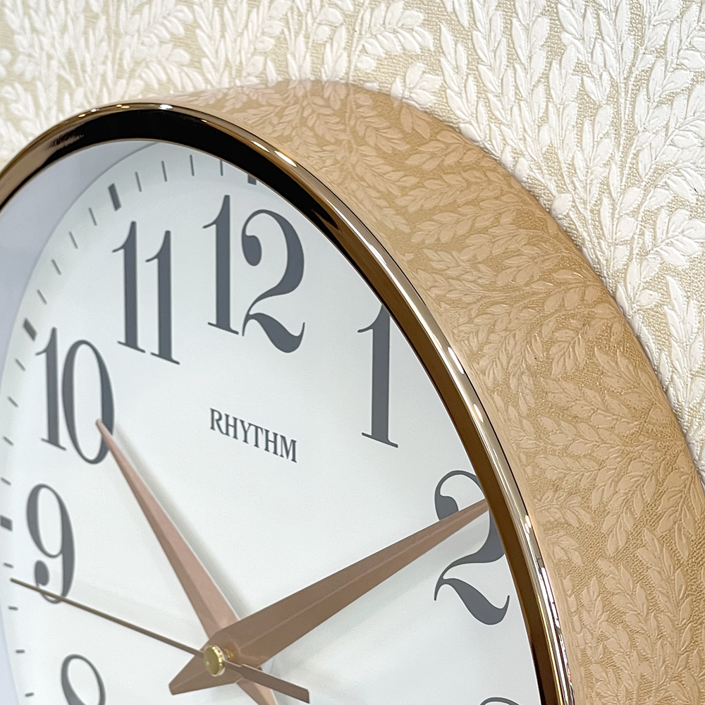 Đồng hồ Rhythm CMG606NR67- Kt 25.0 x 4.7cm, 560g. Vỏ kim loại, dùng PIN