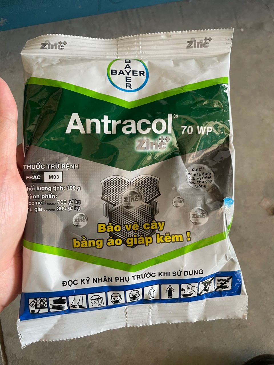 ￼Antracol 70WP gói 100g hiệu quả cao: Vàng Lá, Thối Rễ, Đốm Lá, thán thư