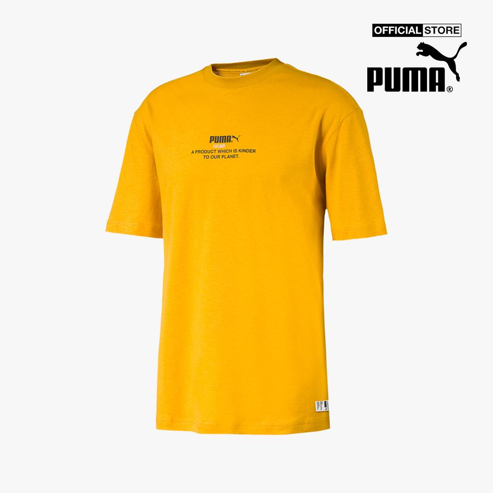 PUMA - Áo thun thể thao nam cổ tròn tay ngắn Hemp 596620-25