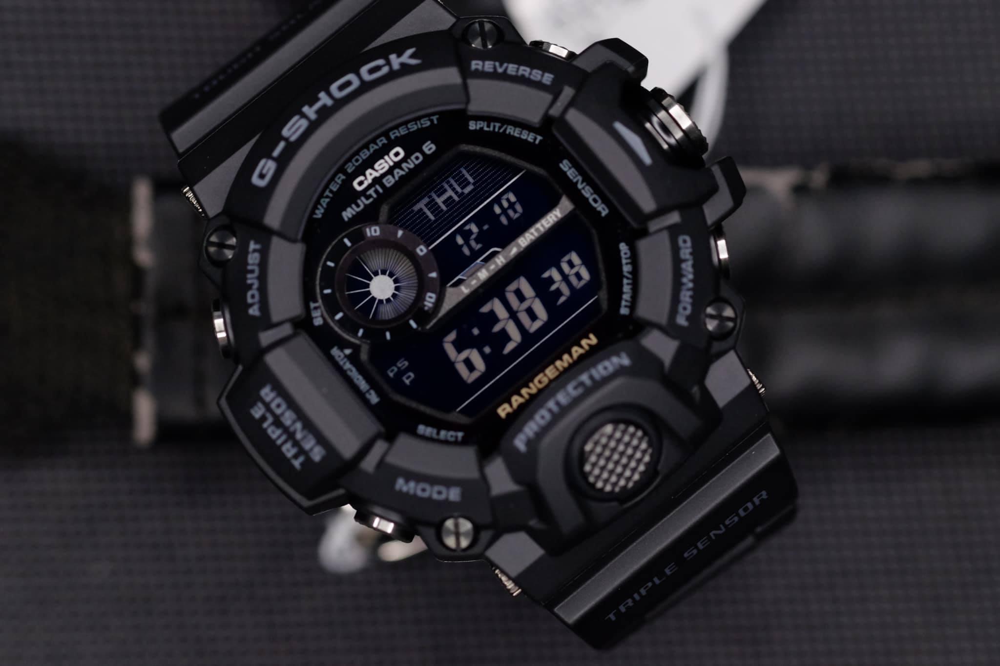 Đồng Hồ Nam Dây Nhựa Casio G-Shock GW-9400-1BDR Năng Lượng Mặt Trời | La Bàn | 3 Cảm Biến: Đo Nhiệt Độ, Đo Áp Suất, Đo Độ Cao | GW-9400-1B