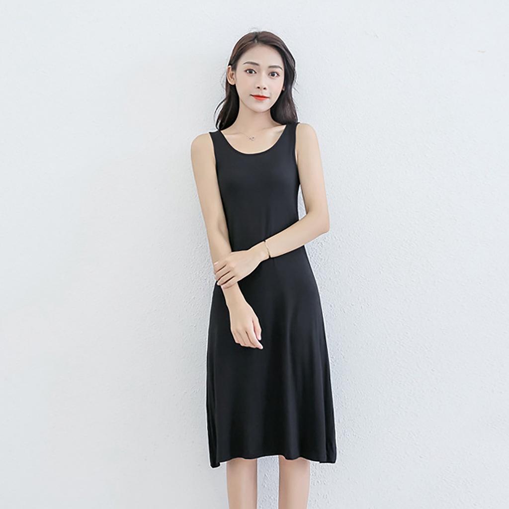 Váy xuông body Icotton sát nách vải thun co giãn 4 chiều
