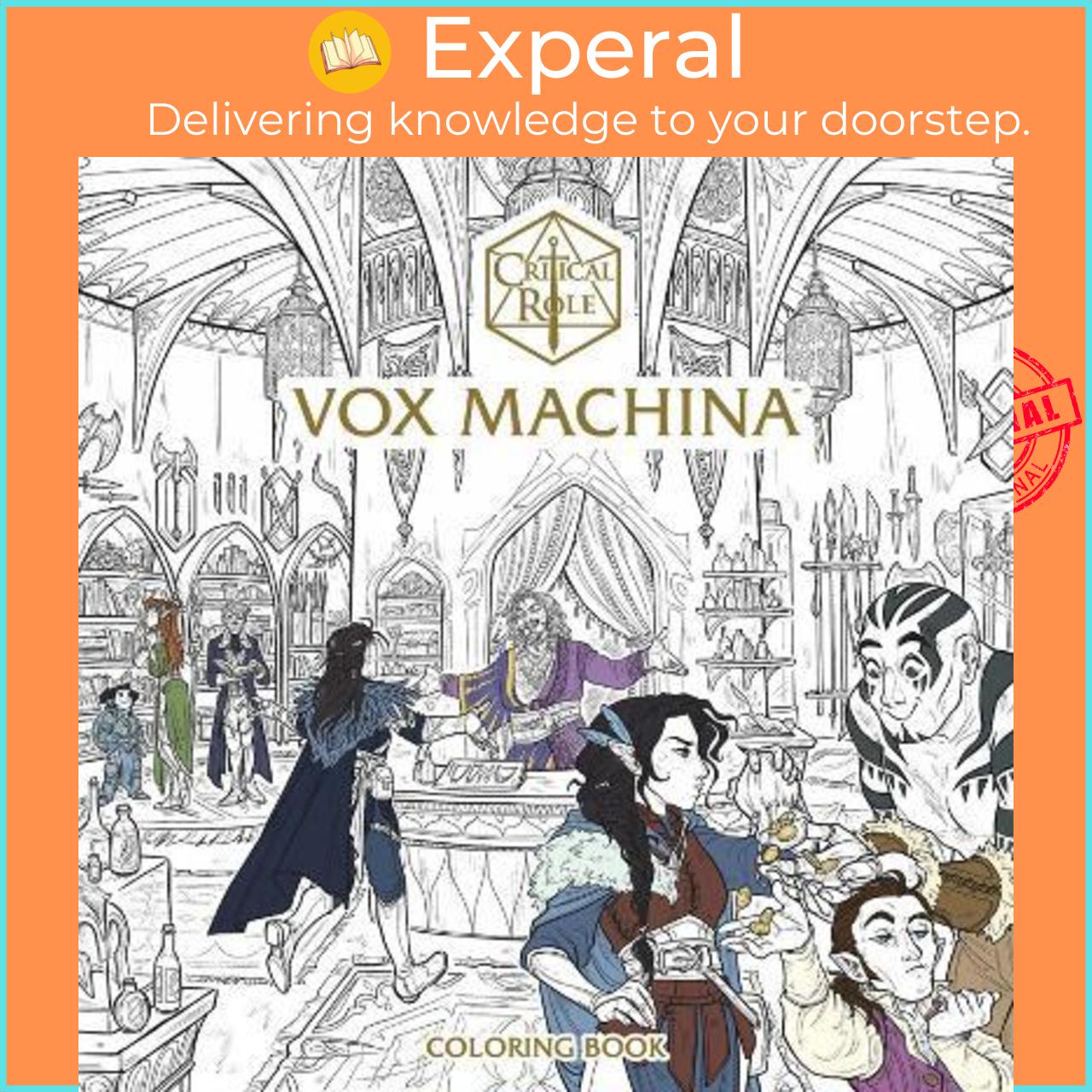 Sách - Critical Role: Vox Machina Coloring Book by Critical Role