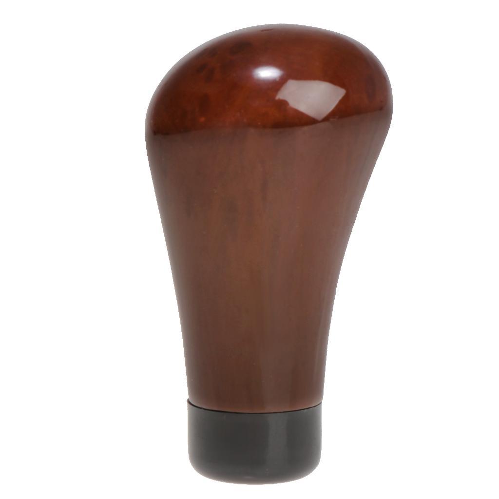 Brown Universal Manual Car Gear Shift Knob Shifter Lever Head with Hoses