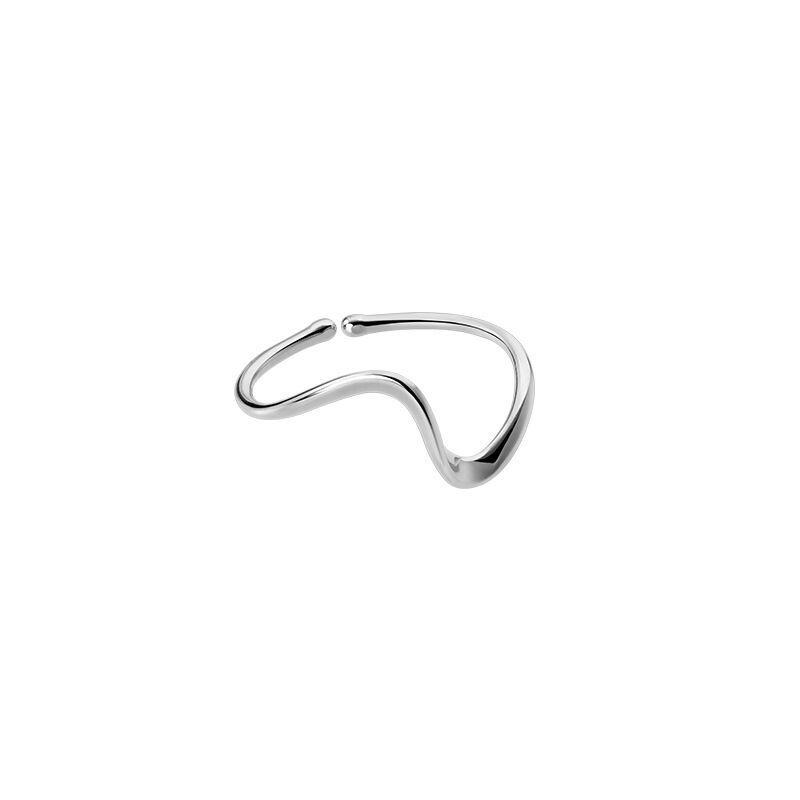 Nhẫn bạc nữ, thiết kế hở hình sóng lượn, thể điều chỉnh sezi ANTA Jewelry - ATJ9011