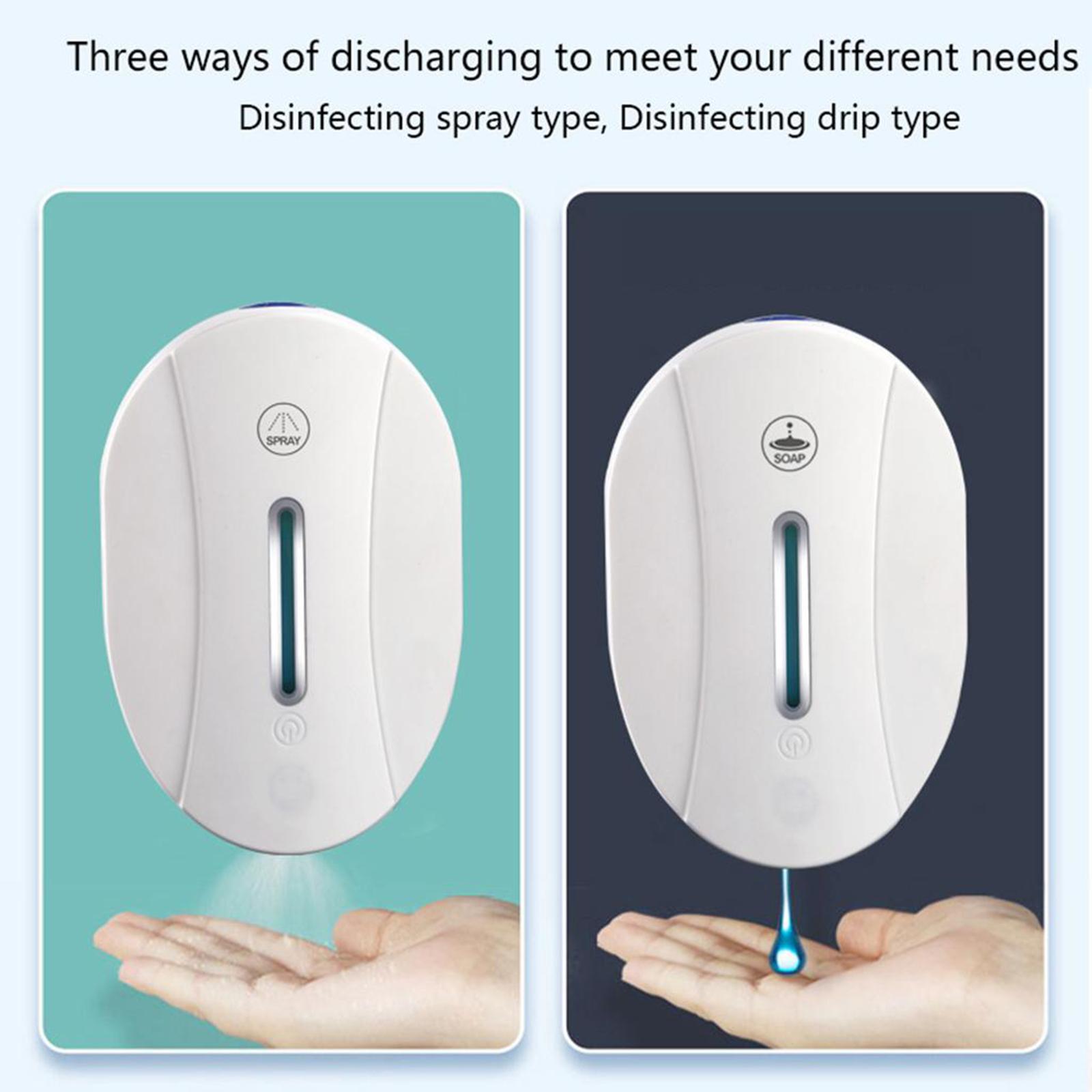 Wall Mounted Automatic Soap Dispenser Shower Dispenser Gel Liquid Shampoo Sanitizer Dispenser for Home Office Bedroom Living Room Bathroom