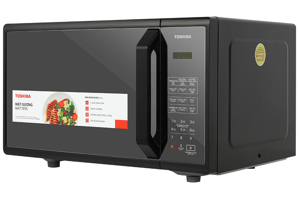 Lò vi sóng Toshiba MM-EM25PE 25 lít - Hàng chính hãng - Chỉ giao HCM