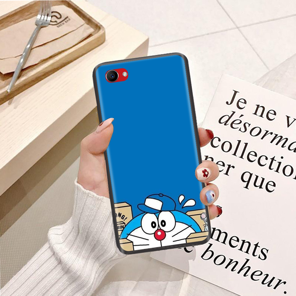 Ốp lưng điện thoại Oppo F7 Youth viền silicon dẻo TPU  hình Doremon Nhảy Múa - Hàng chính hãng