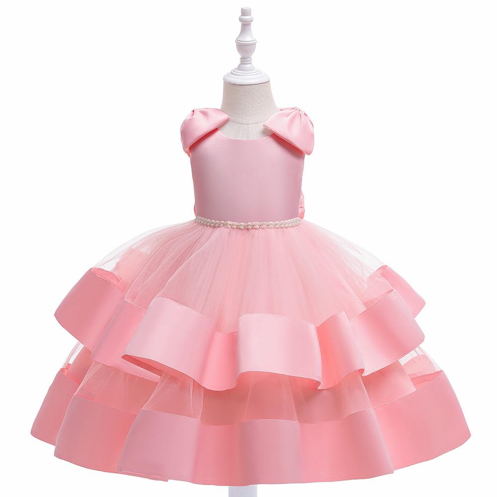 DC16 Size110-150 (13-35kg) Đầm công chúa cao cấp (Đầm voan xoè 2 tầng vải lụa dự tiệc đám cưới) hàng quảng châu