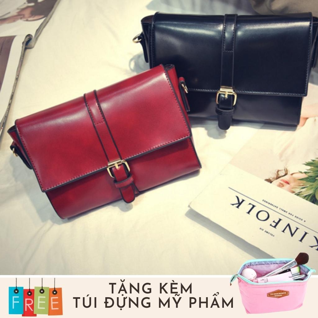 Túi đeo chéo thời trang phong cách Thành Long TLG 208094 4 tặng túi đựng mỹ phẩm tiện lợi