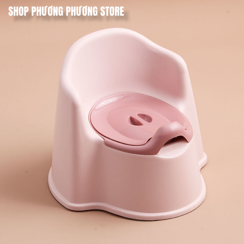 Ghế Bô Cho Bé Đi Vệ Sinh Có Tựa Lưng,Chân Đế Chống Trượt,Có Ngăn Chứa Dễ Tháo Lắp Cọ Rửa