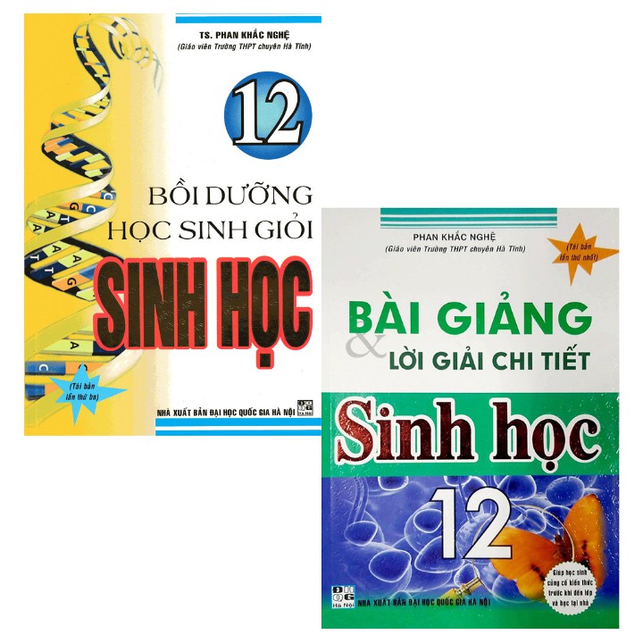 Sách - Combo Sách Sinh học 12 hay của Phan Khắc Nghệ 2 cuốn