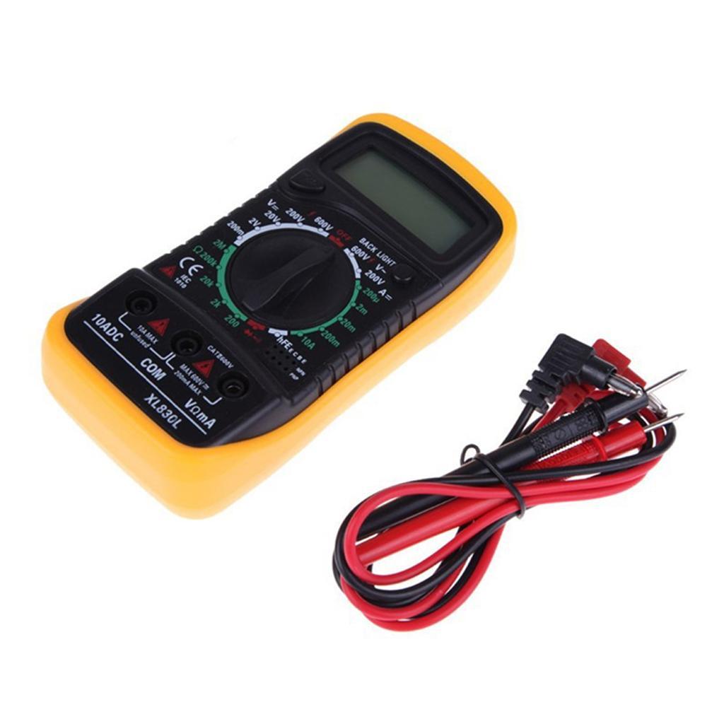 Digital Multimeter XL830L AC DC OHM Meter Voltage Tester Ammeter Circuit Checker