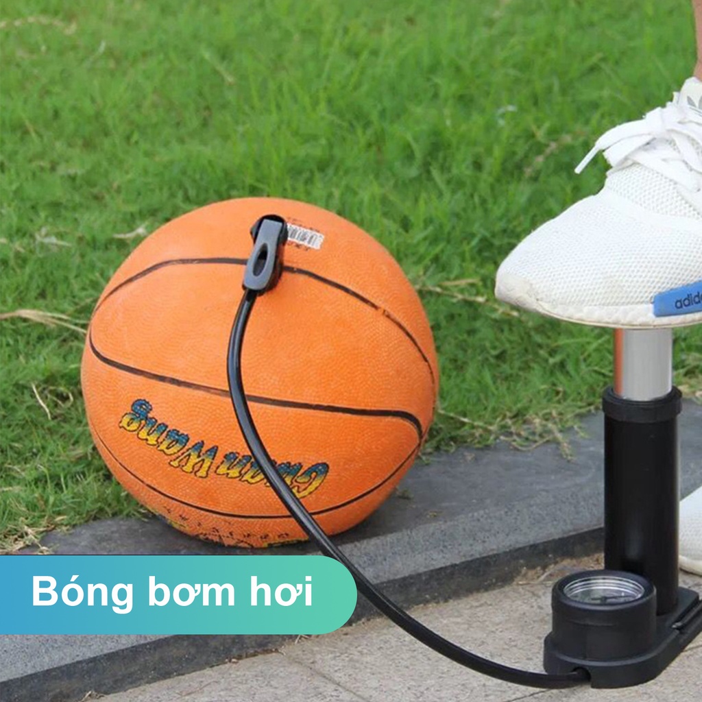 Bơm Hơi Đạp Chân Đút Cốp Cho ÔTÔ , Xe Máy, Xe Đạp, Bơm Bong Bóng Đa Năng Có Trợ Lực Loại Tốt