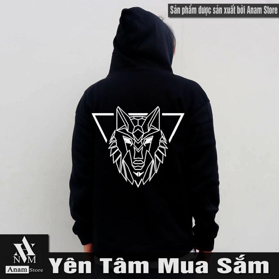 ÁO hoodie dây kéo vải nỉ ngoại, Nam Nữ, Phản Quang hadess, Anam Store