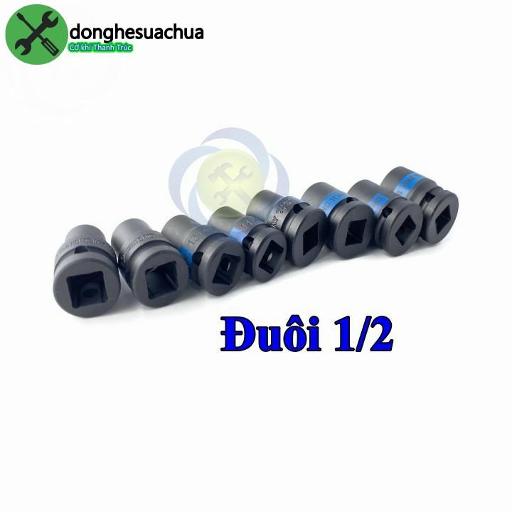 Bộ tuýp đen ngắn loại 1/2 Kingtony 4408MP 8 chi tiết có hộp