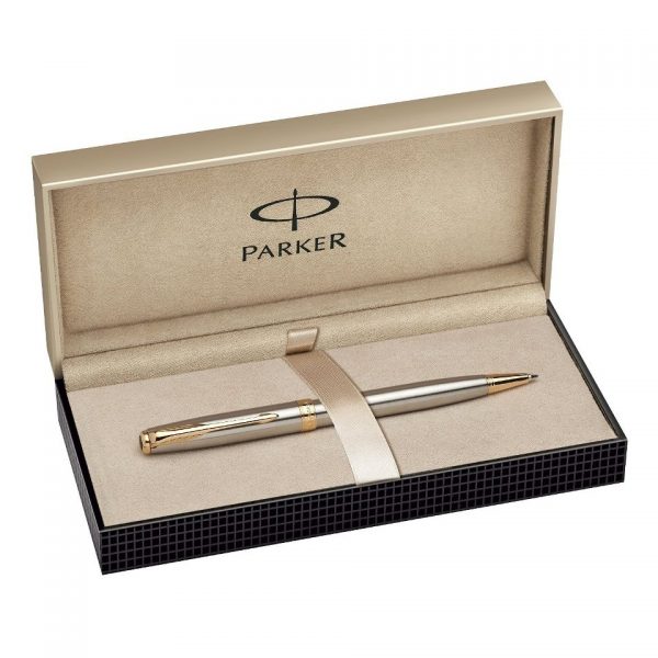 B&amp;J - Bút Bi Chính Hãng Parker Sonnet Stainless Steel Kèm Túi Giftset B&amp;J Cao Cấp Dành Cho Doanh Nhân, Khẳng Định Đẳng Cấp Cá Nhân