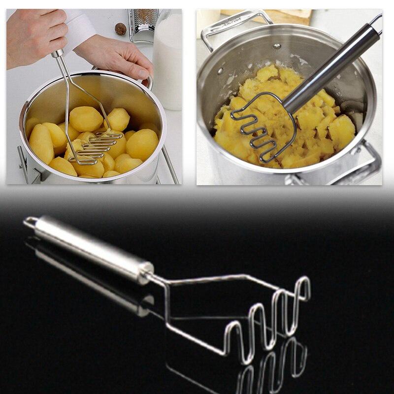 Dụng cụ nghiền khoai tây, rau củ, trái cây bằng thép không gỉ dùng cho nhà bếp x 1 cái