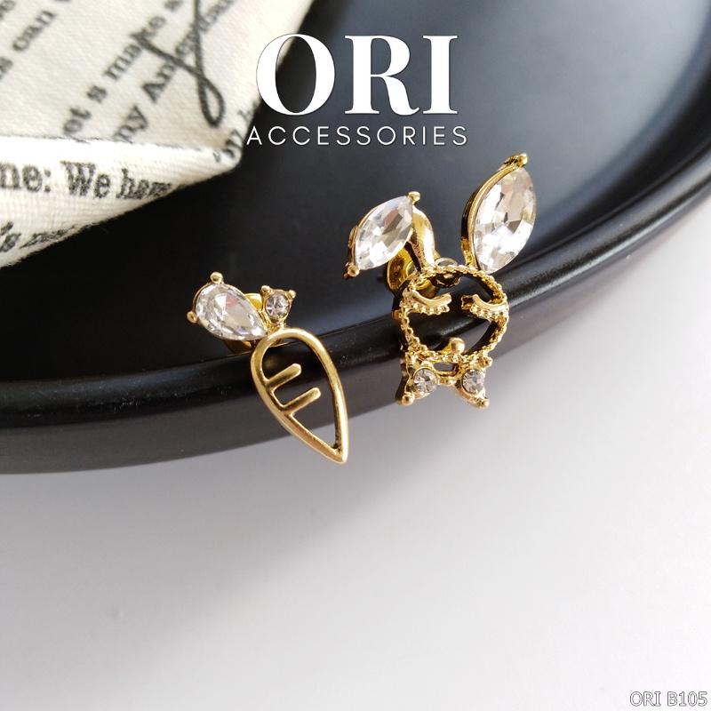 Khuyên tai nữ Thỏ và Cà rốt xinh xắn dễ thương ORI ACCESSORIES B105