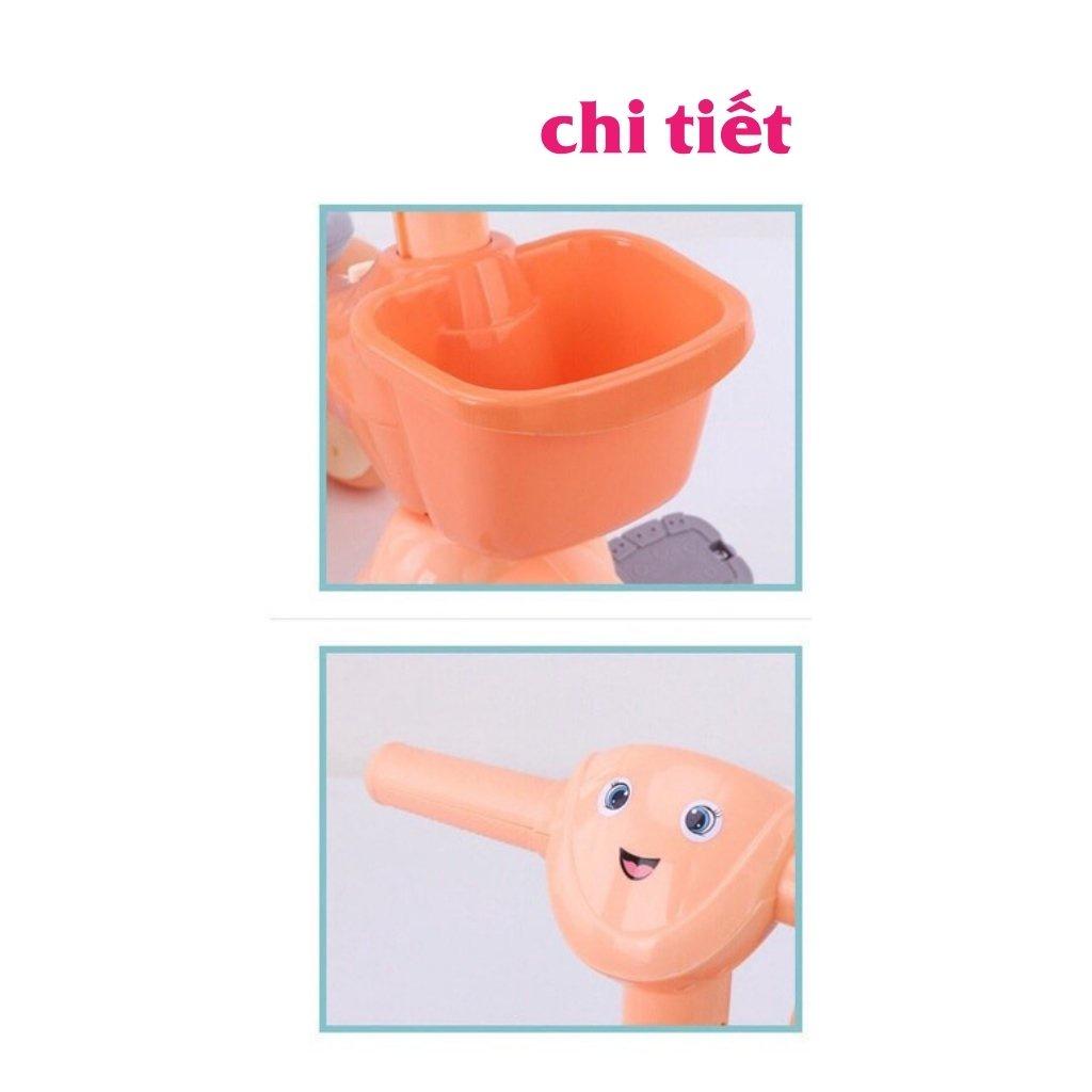 Xe Chòi Chân, Xe Ba Bánh, Bốn Bánh - Mẫu Mới, Hàng Đẹp, Có Đèn, Có Nhạc - 4 Bánh - Màu Tím