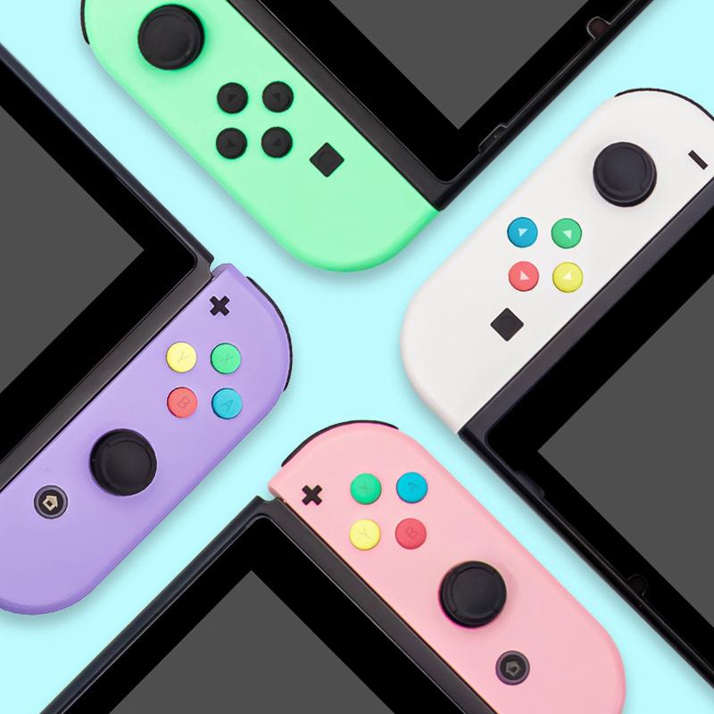 Vỏ thay thế bằng nút màu cho Nintendo Switch Joycon, Shell bằng nút tùy chỉnh cho Nintendo Switch / Switch Model OLED JoyCon, Console Shell không bao gồm