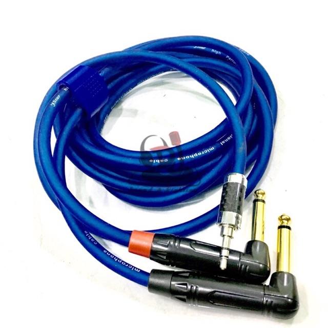 Dây Jack 3.5mm ra 2 Jack 6.3mm dây phát nhạc