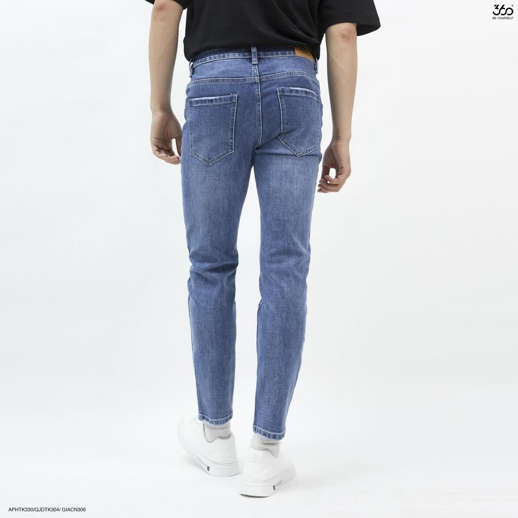 Quần jeans nam local brand 360 BOUTIQUE màu xanh navy - QJDTK304