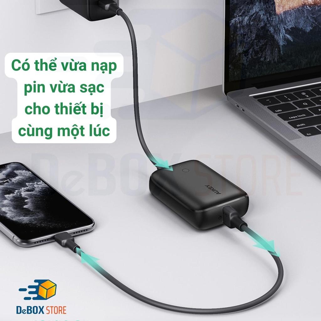 Pin Sạc Dự Phòng AUKEY Basix Mini PB-N83S 10000mAh Sạc Nhanh Power Delivery 20W và Quick Charge 3.0 18W - Hàng Chính Hãng