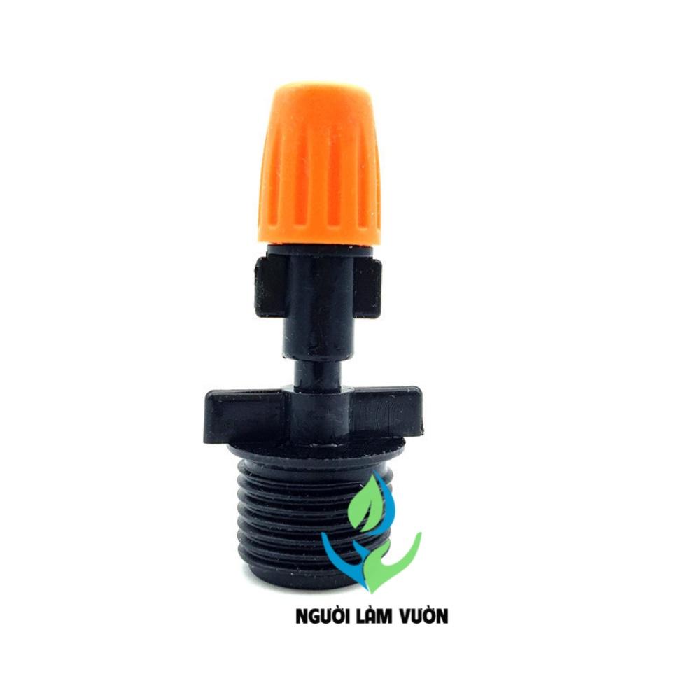 Combo 10 béc phun sương nhựa tưới lan, cây cảnh - điều chỉnh được lượng nước kèm khớp nối ren 21mm