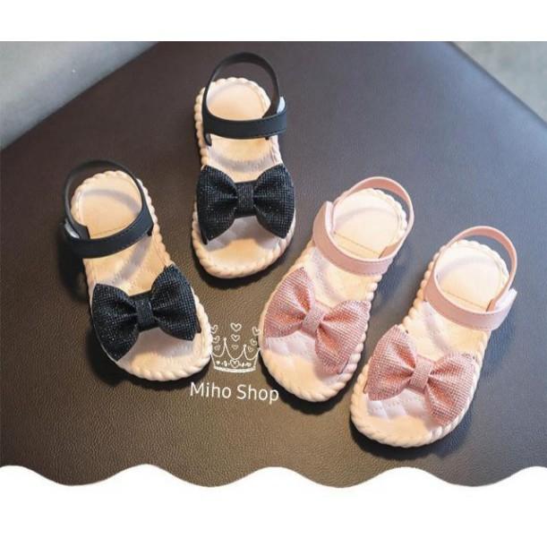 Sandal Nơ Kim Tuyến Bé Gái Đẹp Xuất Sắc - Sandal bé Gái