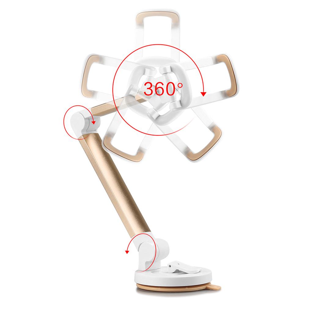 Live Streaming Stand Foldable Sucker Smartphone Phone Holder with Fill Light