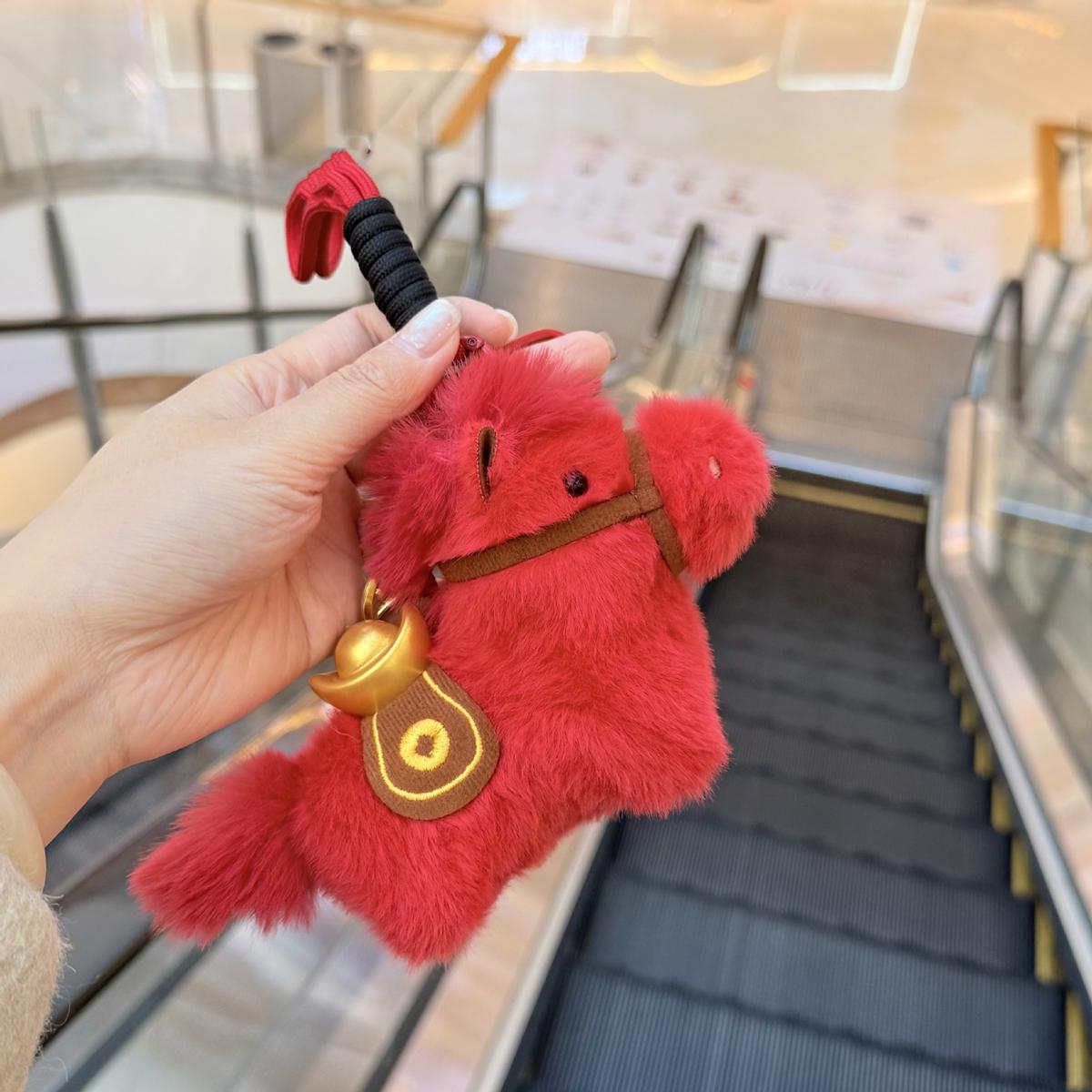 Móc Treo Thú Bông Ngựa - Mã Đáo Thành Công - Tết Bính Ngọ 2026 - XM01 - Màu Đỏ