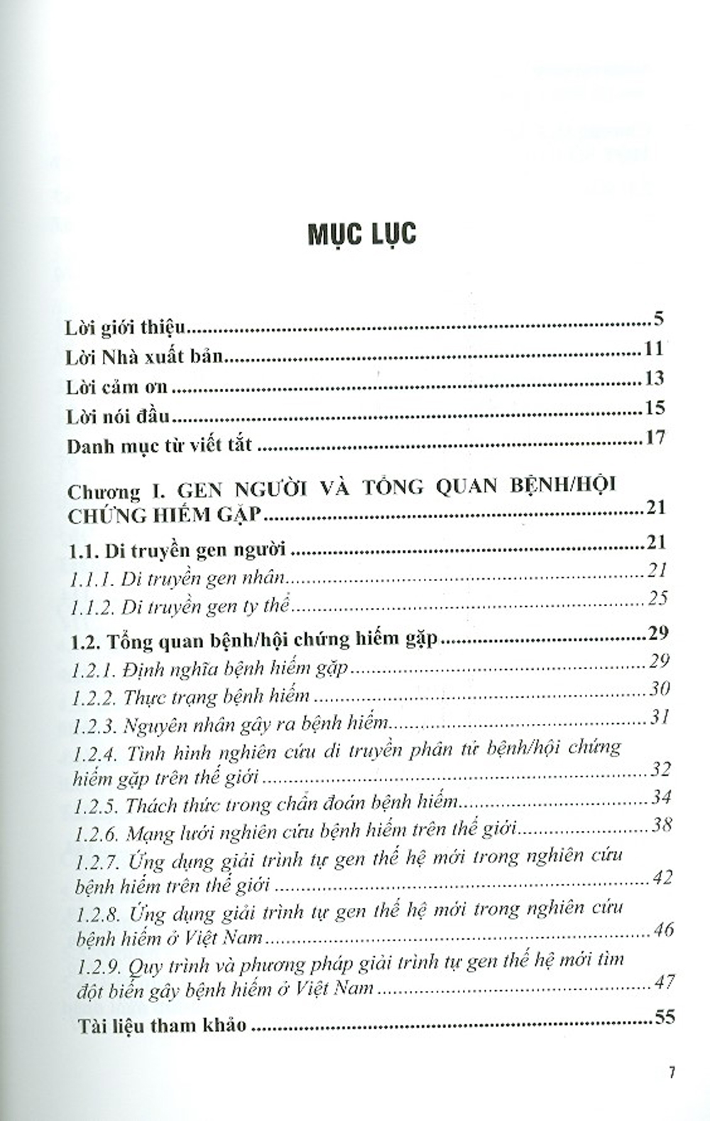 Di Truyền Phân Tử Một Số Bệnh/Hội Chứng Hiếm Gặp Ở Người Việt Nam