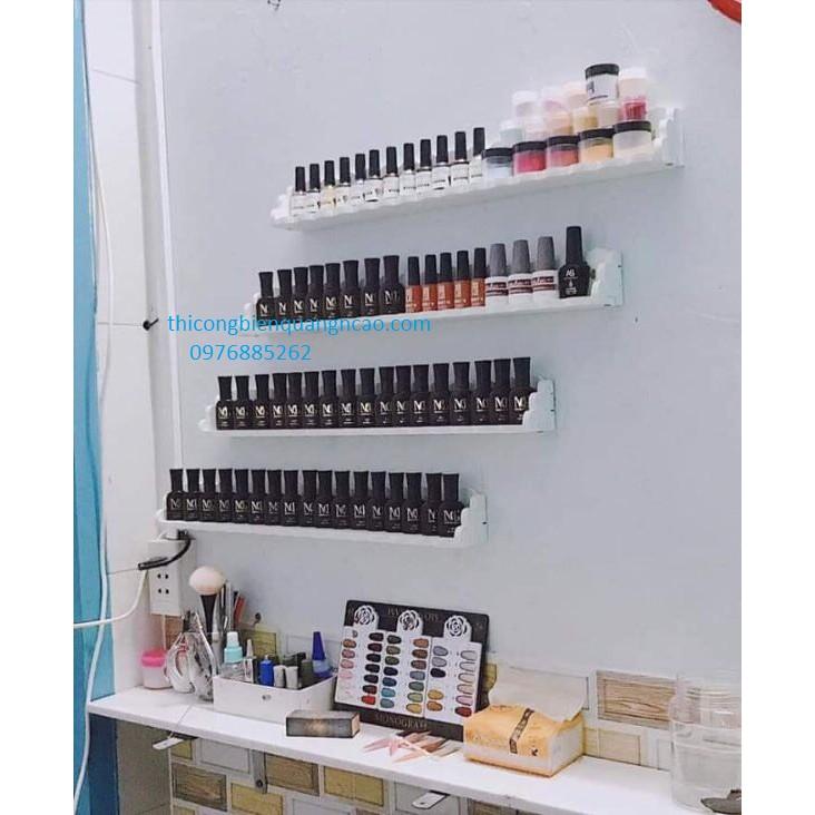 Kệ Nail rời để sơn móng đẹp, tiện lợi dễ lắp đặt - Chất liệu Gỗ nhựa