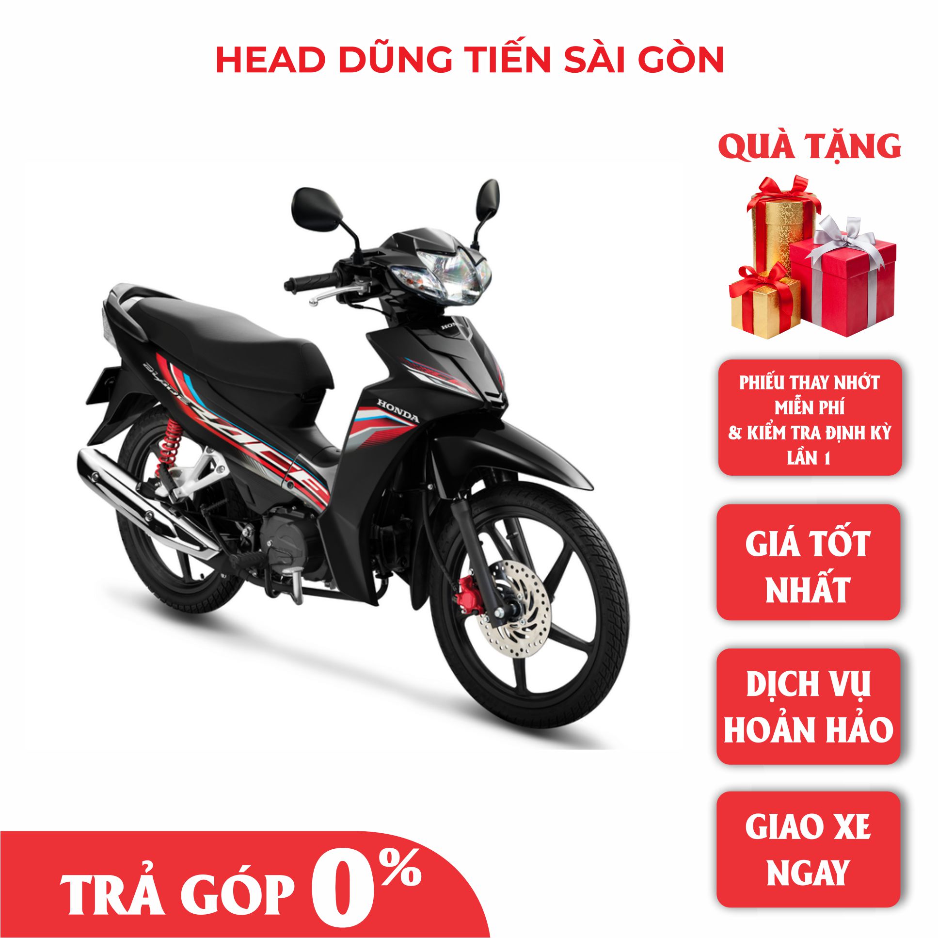 Xe Máy Honda Blade 2022 - Phiên Bản Thể Thao - Phanh Đĩa - Vanh Đúc - Đen Xám