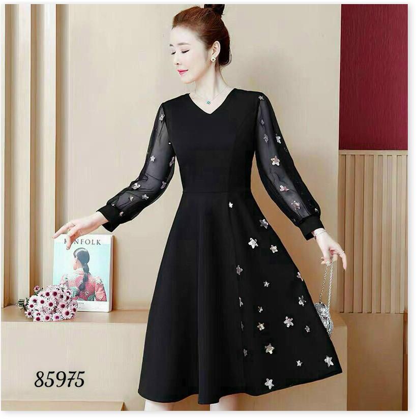 ĐẦM XÒE UMI TAY DÀI PHỐI LƯỚI