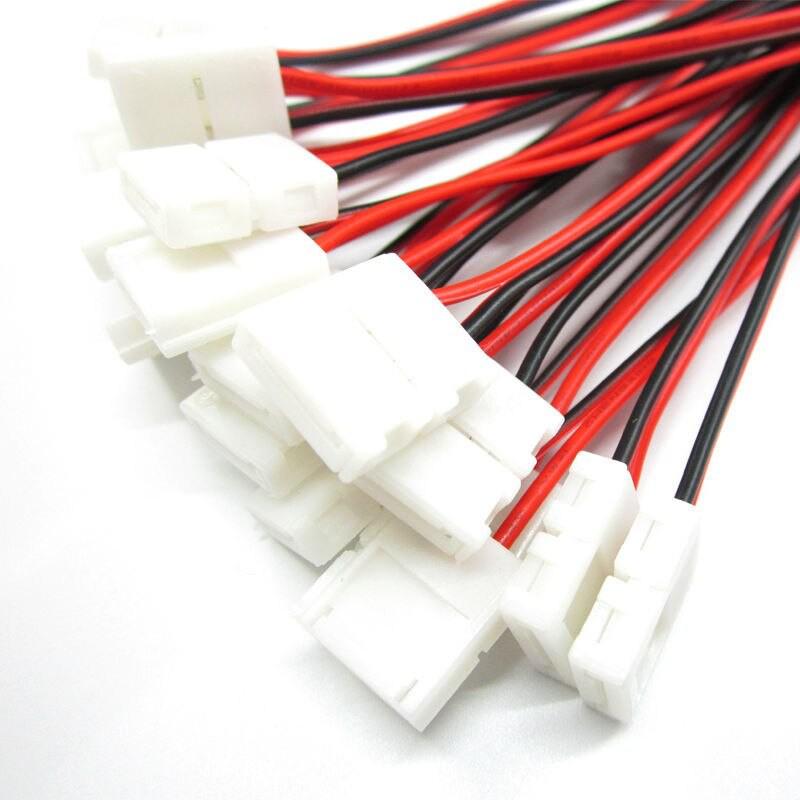 Set 50 Đầu Nối Dây Đèn Led 2 Pin 3528 At 1 Đầu Dài 8mm