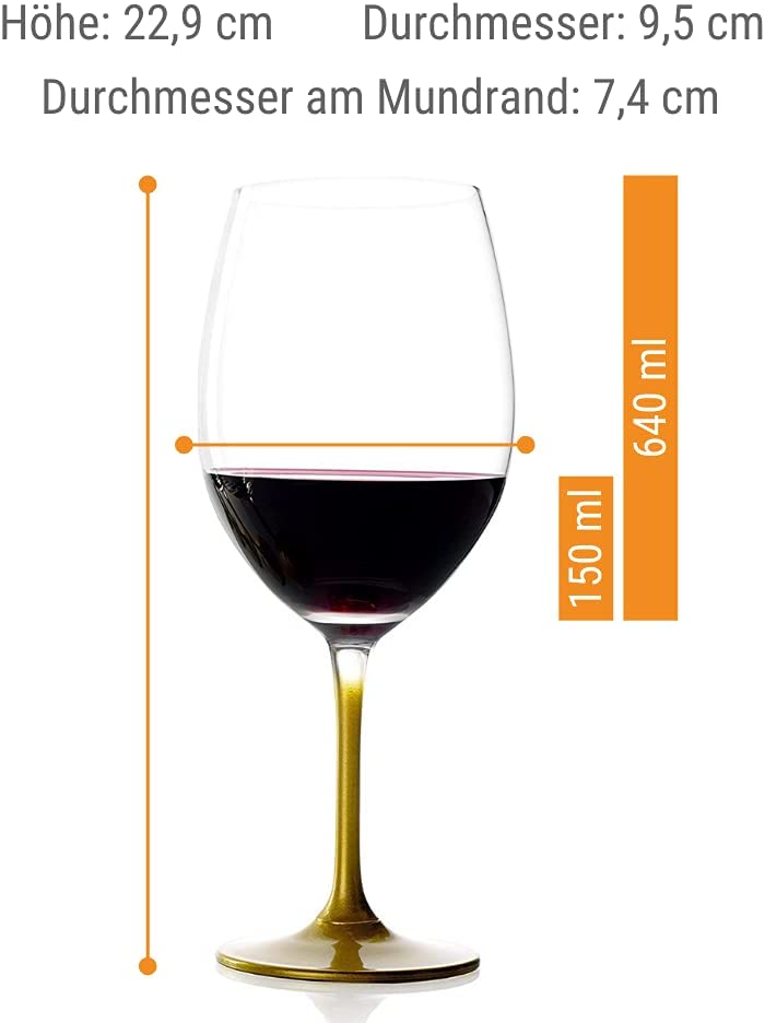 Ly Vang Đỏ Cho Sự Kiện Stölzle Event Bordeaux Glass 640ml - Thiết Kế Cổ Điển, Mang Vẻ Đẹp Vượt Thời Gian - Hoàn Hảo Để Thưởng Thức Vang Đỏ - Thích Hợp Cho Các Bữa Tiệc Tại Gia Và Nhà Hàng