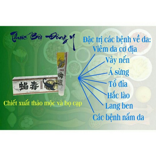 Kem bôi nấm ngứa, tổ đỉa, hắc lào, lang ben, vảy nến, á sừng, zona các vấn đề về da ( Bọ Cạp Đen) Uy tín chất lượng