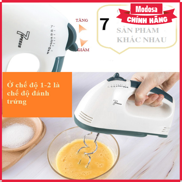 Máy Đánh Trứng  Modosa 7 Cấp Độ - Hàng Chính Hãng