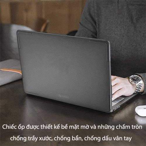 ỐP CAO CẤP CHỐNG SỐC TOMTOC HARDSHELL SLIM FOR MACBOOK AIR 13″ M1 2021