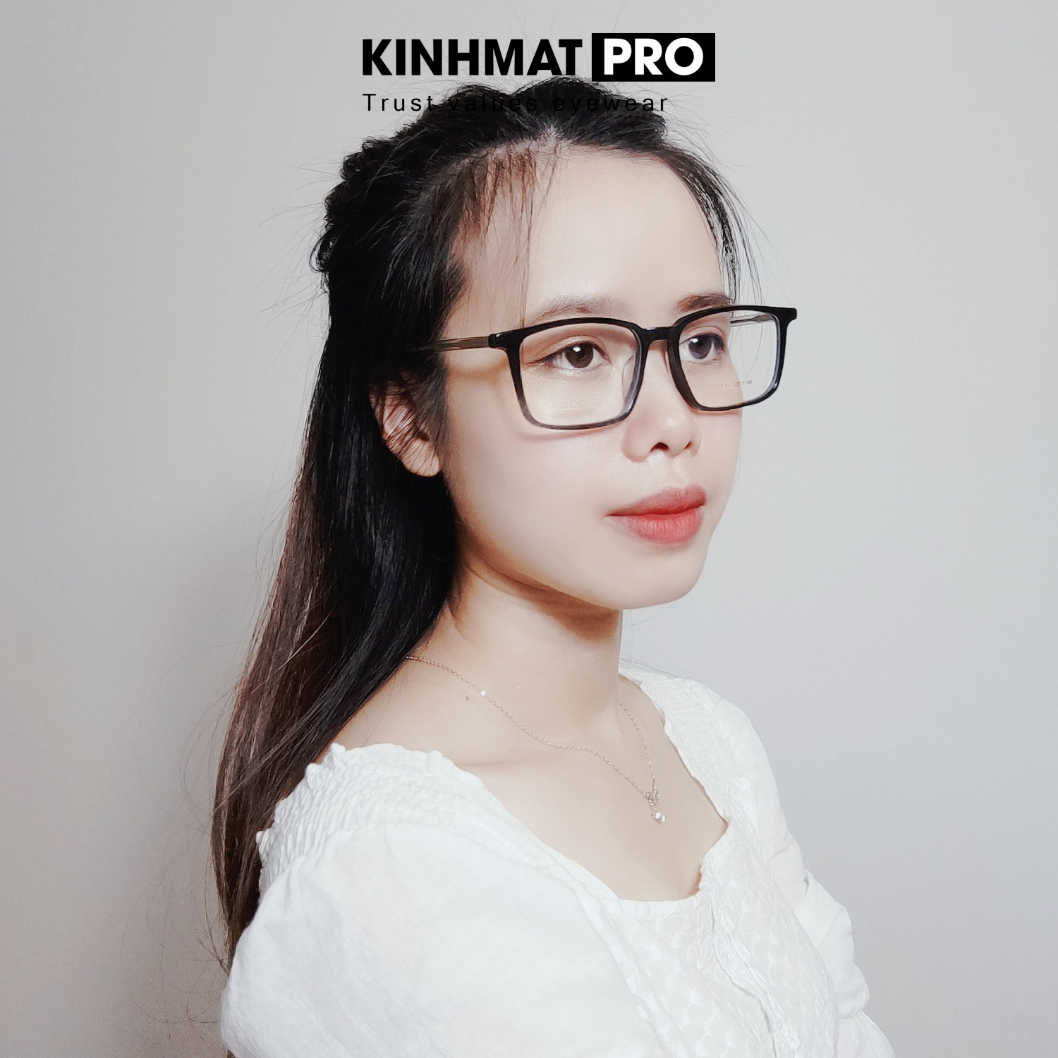 Gọng kính cận nam nữ, gọng kính cận lõi hợp kim cao cấp - Kính mắt Pro