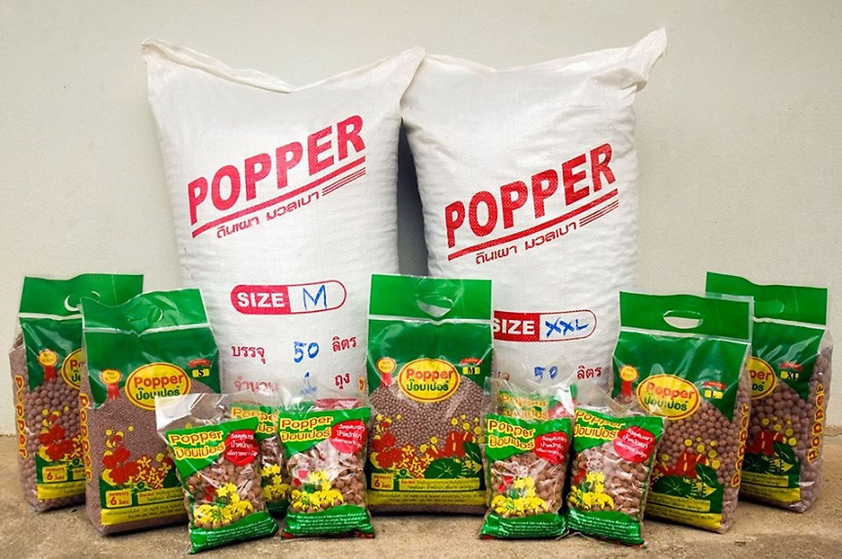 Viên đất sét nung trồng xương rồng,sen đá, thủy canh, lọc nước THAILAND