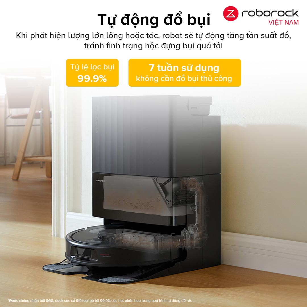 Robot hút bụi lau nhà Roborock QR 798 – Hàng Chính Hãng