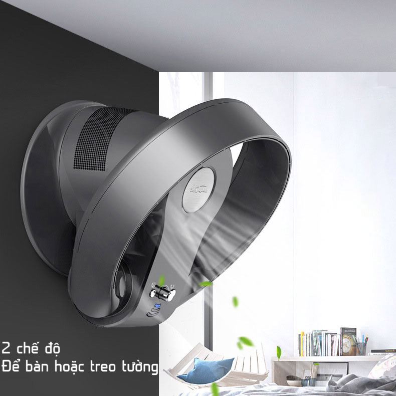 Quạt không cánh siêu mát an toàn CR-305 để bàn hoặc treo tường