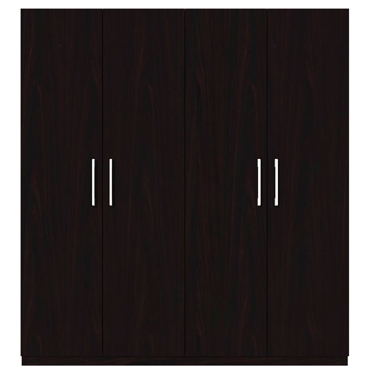 Tủ quần áo gỗ MDF Tundo 4 cánh 3 ngăn đứng màu nâu đậm 180 x 55 x 200cm